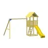 Kiosk Wooden Play Tower 120cm with Swing Extension
