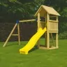 Kiosk Wooden Play Tower 120cm with Swing Extension