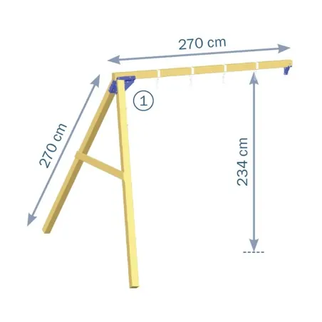 Wooden Swing Extension 270cm