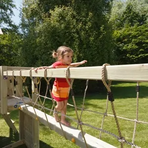 Wooden Rope Bridge for Connecting Play Towers - 200cm
