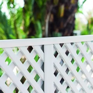 Trellis Connector H Profile 200cm White