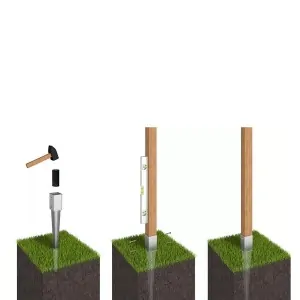 Wooden Post Ground Spike No5 – for post 4.5 x 4.5 cm