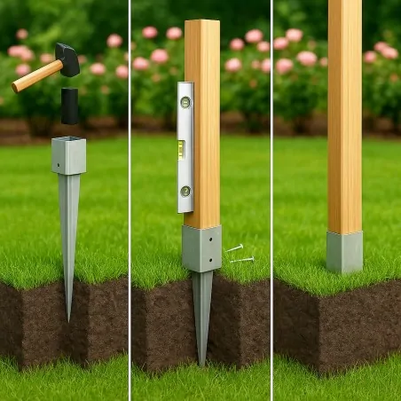 Wooden Post Ground Spike No12 – for post 12 x 12 cm