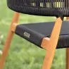Premium Teak Chair with Black Rope
