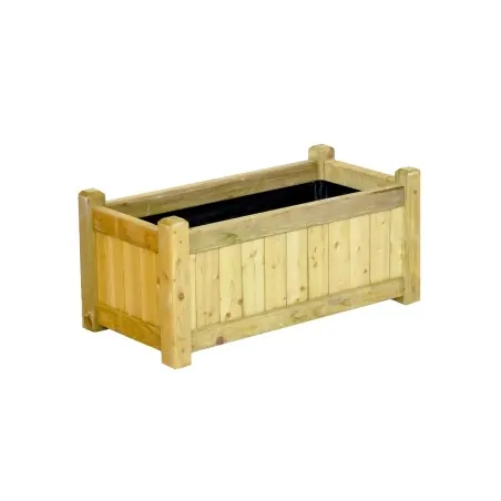Granada Rectangular Wooden Planter 45x50x100cm