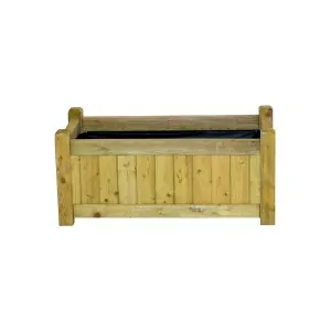 Granada Rectangular Wooden Planter 45x50x100cm