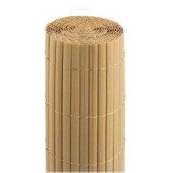 Double-Sided PVC Reed Fence Natural 200 x 300 cm