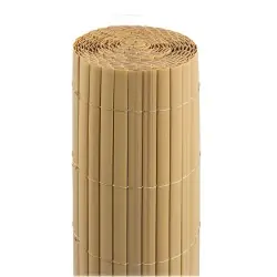 Double-Sided PVC Reed Fence Natural 150 x 300 cm