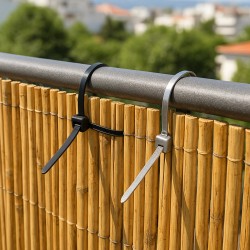 Black Plastic Cable Ties 3.5 x 200mm – For Reed Fence