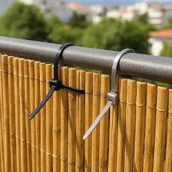 Black Plastic Cable Ties 3.5 x 200mm – For Reed Fence