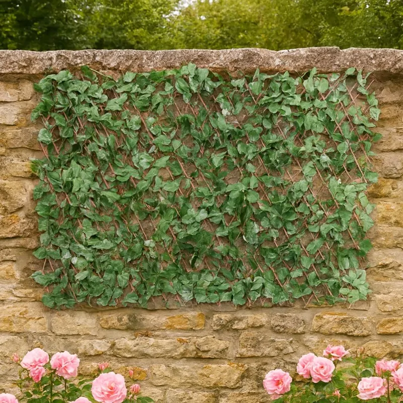 Premium Expandable Artificial Leaf Screen 100 x 300 cm