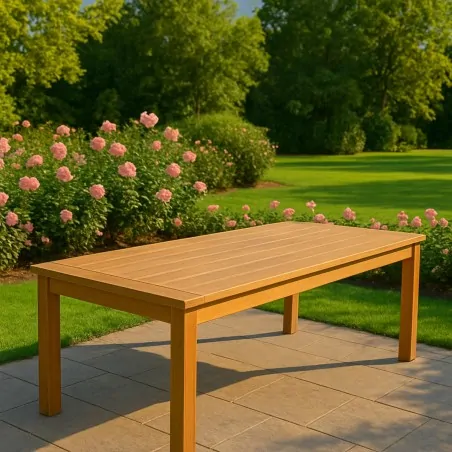 Teak table 100 x 250cm