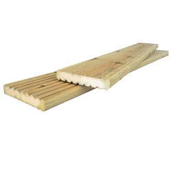 Τάβλα Deck Εμποτισμένη Αυλακωτή 2,1 × 12 × 360 εκ.