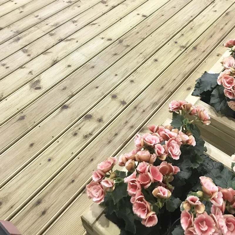 Τάβλα Deck Εμποτισμένη Αυλακωτή 2,1 × 12 × 360 εκ.