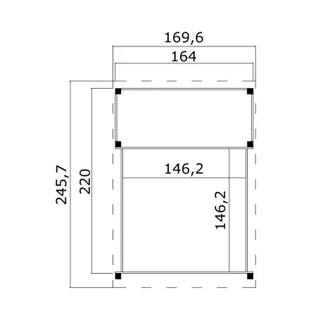 Wooden playhouse Pippi 220 x 164 cm