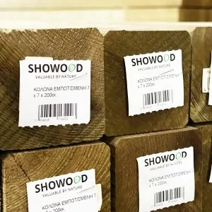 Κολώνα Πλανισμένη Εμποτισμένη 7×7×200 εκ.