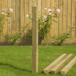 Planed Impregnated Wooden Post 7×7×270 cm
