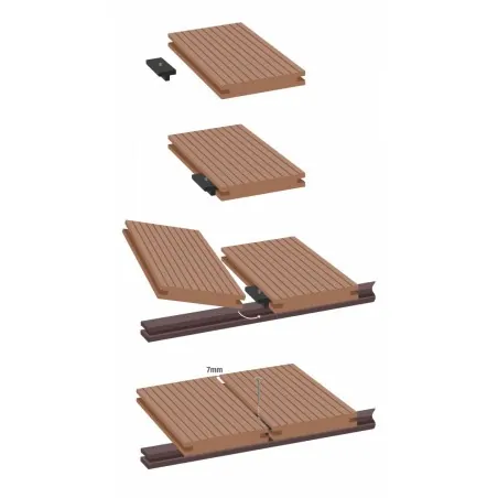 WPC Intermediate Plastic Clip – Hidden Decking Installation Clip