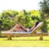 Wooden Impregnated Sun Lounger – 30(H) x 200 x 69 cm
