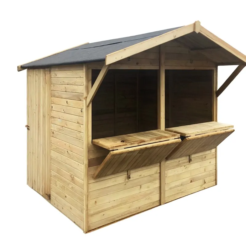 Wooden Market Kiosk – Sales Booth 240 × 180 cm