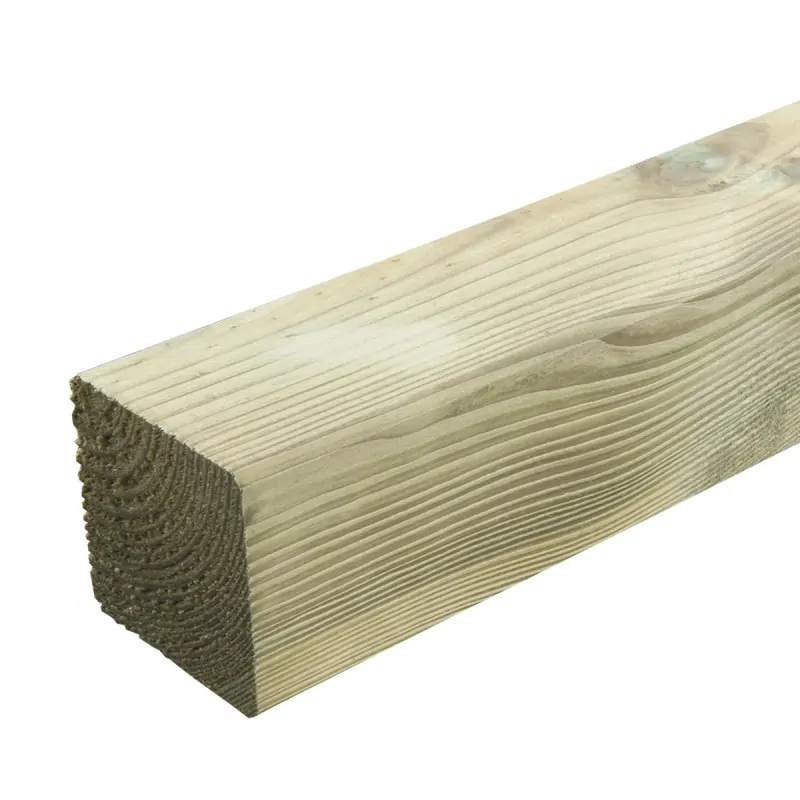 Planed Impregnated Wooden Post 9 × 9 × 200 cm