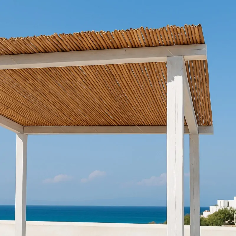 Λυγαριά Μασίφ Ξεφλουδισμένη Ø18–30mm | Φυσική Καλαμωτή 200 x 200εκ.