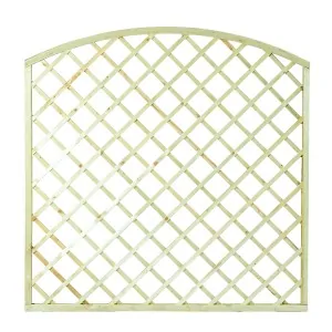 Ξύλινο Καφασωτό Διαγώνιο (μάτι 12x12) Αψίδα - 180 x 180εκ.