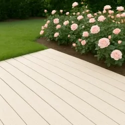 3D WPC decking board 2,5 x 15 x 360cm - off white
