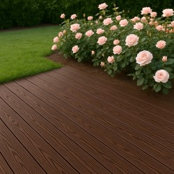3D WPC decking board 2,5 x 15 x 360cm - brown