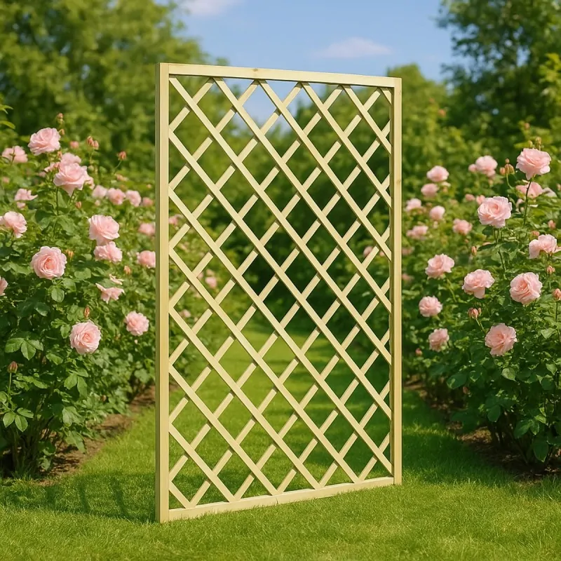 Wooden Diagonal Trellis (eye 12x12) 120 x 180cm