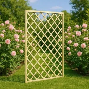 Wooden Diagonal Trellis (eye 12x12) 120 x 180cm