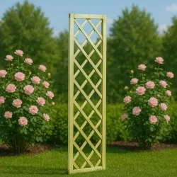 Wooden Diagonal Trellis (eye 12x12)  60 x 180cm
