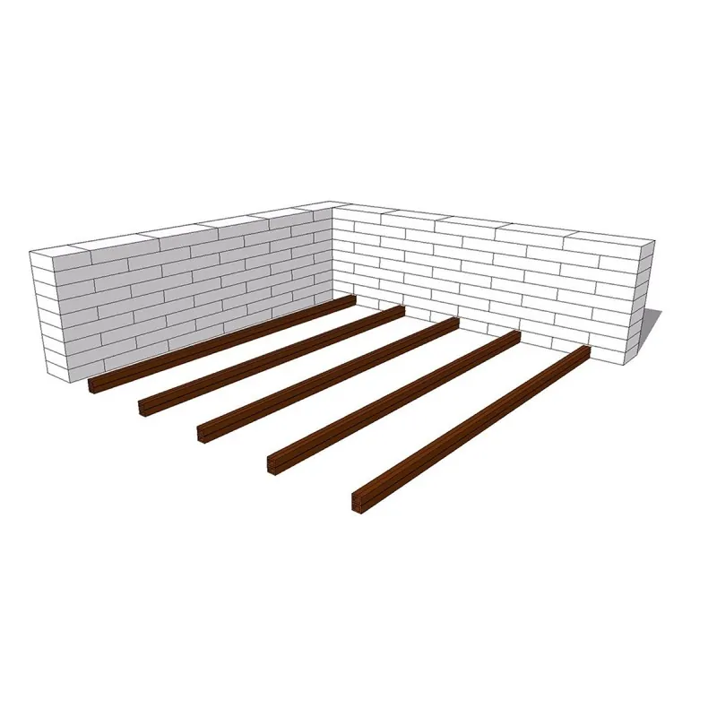 WPC Mounting Joist 3×4×290 cm