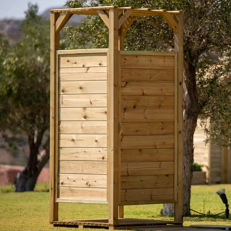 Wooden Beach Changing Cabin 226x100x100cm