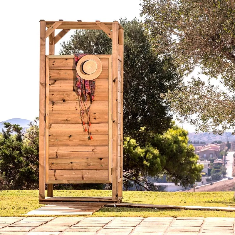 Ξύλινη Καμπίνα – Αλλαξιέρα Παραλίας  226 x100 x100εκ.