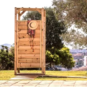 Ξύλινη Καμπίνα – Αλλαξιέρα Παραλίας  226 x100 x100εκ.