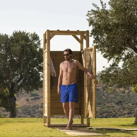 Wooden Beach Changing Cabin 226x100x100cm