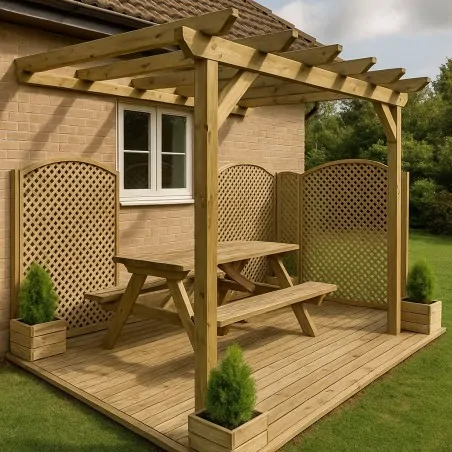 Wall pergola frame 300 x 300cm