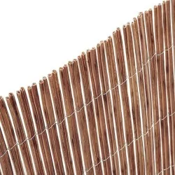 Synthetic Reed Screen Premium Twin 100 (H) x 300 cm - Light Brown