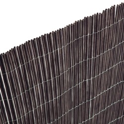 Synthetic Reed Screen Premium Twin 200 (H) x 300 cm - Dark Brown