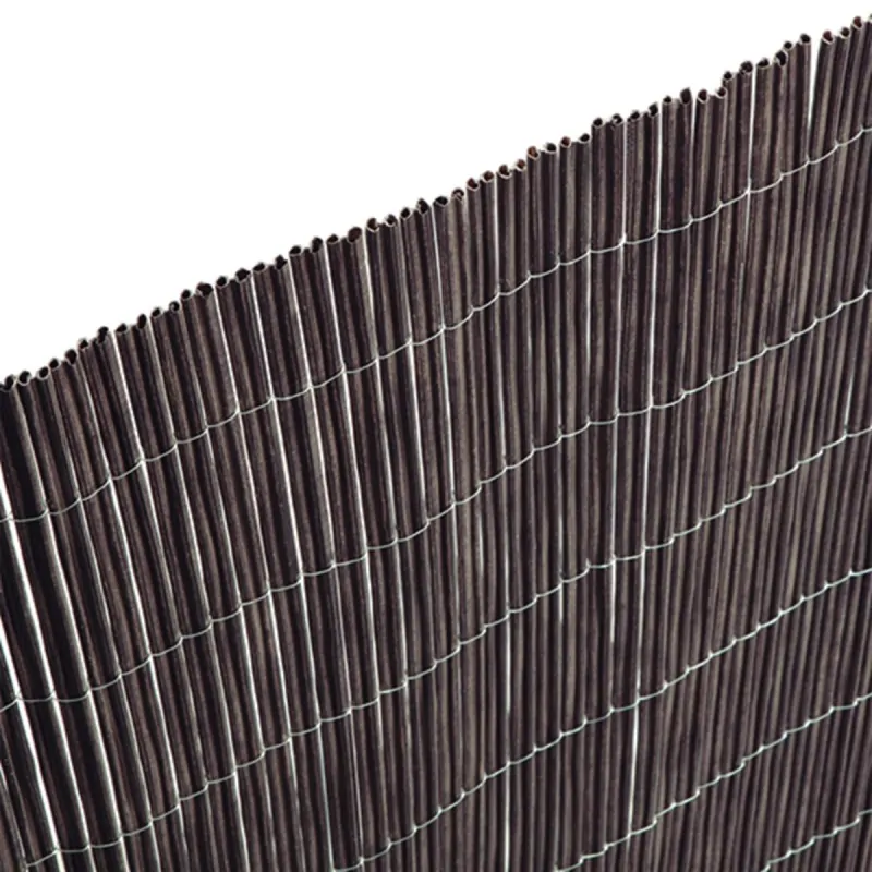 Synthetic Reed Screen Premium Twin 200 (H) x 300 cm - Dark Brown