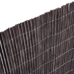 Synthetic Reed Screen Premium Twin 150 (H) x 300 cm - Dark Brown