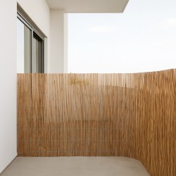 Synthetic Reed Screen Premium Twin 150 (H) x 300 cm - Light Brown