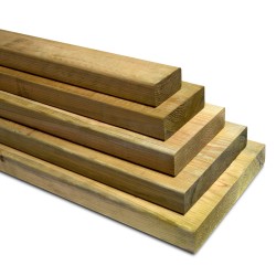 Smooth Treated Timber Board, 2.1 x 9.5 x 300 cm