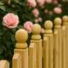 Wooden Ball Post Cap No. 7 – Decorative Fence Finial