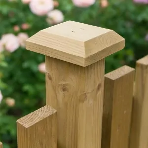 Decorative Wooden Post Cap No7 - 9x9cm