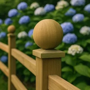 Wooden Decorative Post Ball Ø7 cm