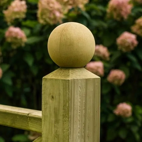Wooden Decorative Post Ball Ø7 cm