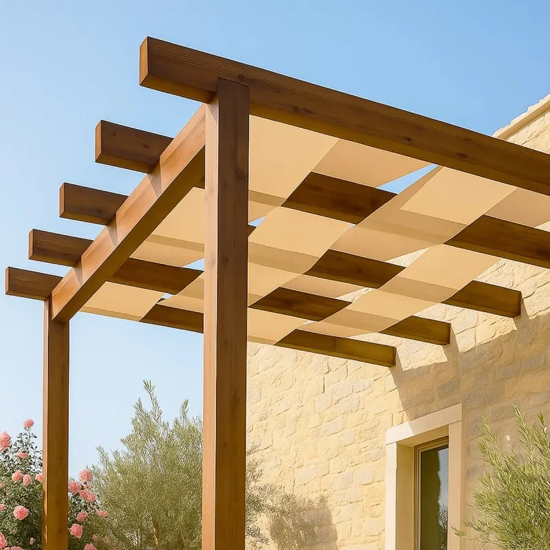 Pergola Awning Fabric Ecru 48.3 cm x 20 m