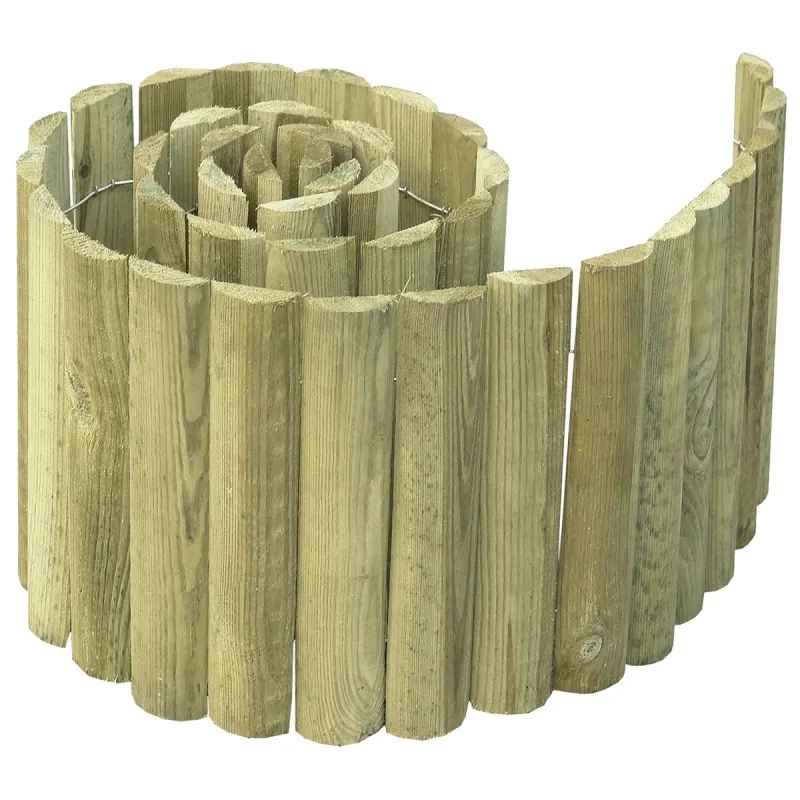 Wooden Roll Border Ø4.5 × 30 × 180 cm – Garden Edging